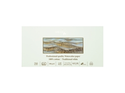 Papel Profissional Para Aquarela Smlt, 19x38 Cm, 300 G/m², 10 Folhas.