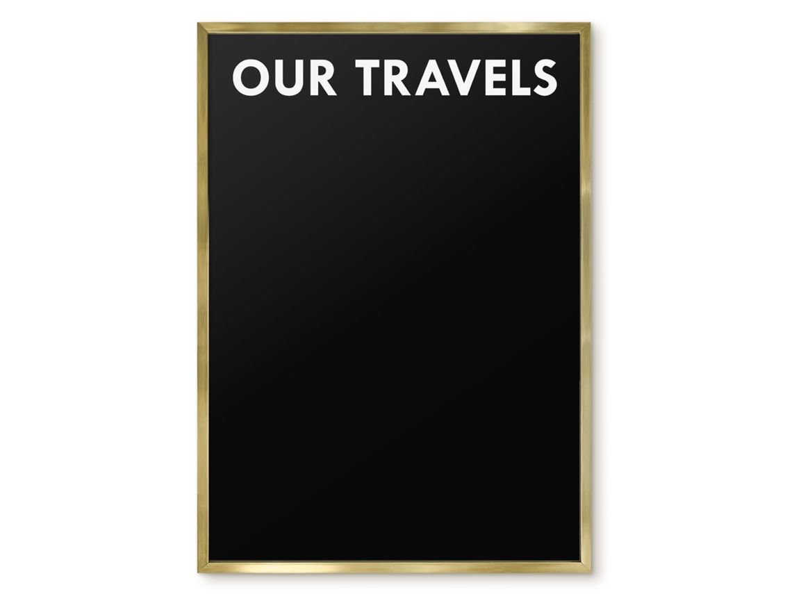 Magnetic Wall Board Our Travels For The Office Espelharte (50x70 Cm)