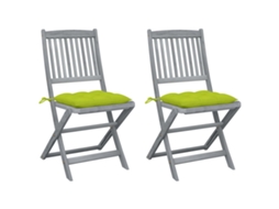 Folding Chair, Folding Chairs Vidaxl Verde Madeira De Acácia (n/a)