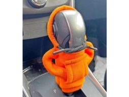 Cubierta De Mango De Cambios Con Sudadera Para Interiores De Coches, Función Calentadora Y Protectora, Diseño Fashionable Y Universal Naranja