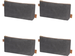 Conjunto De 4-bolsas Ferramentas Em Lona Com Zíper, Bolsa De Lona Grossa E Impermeável Para Eletricistas, Reparos
