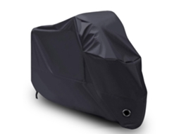 Rebe-funda Moto Impermeável De Poliéster 210d, Resistente Ao Sol, Chuva E Poeira, Tamanho 245×105×125cm, Cor Preta