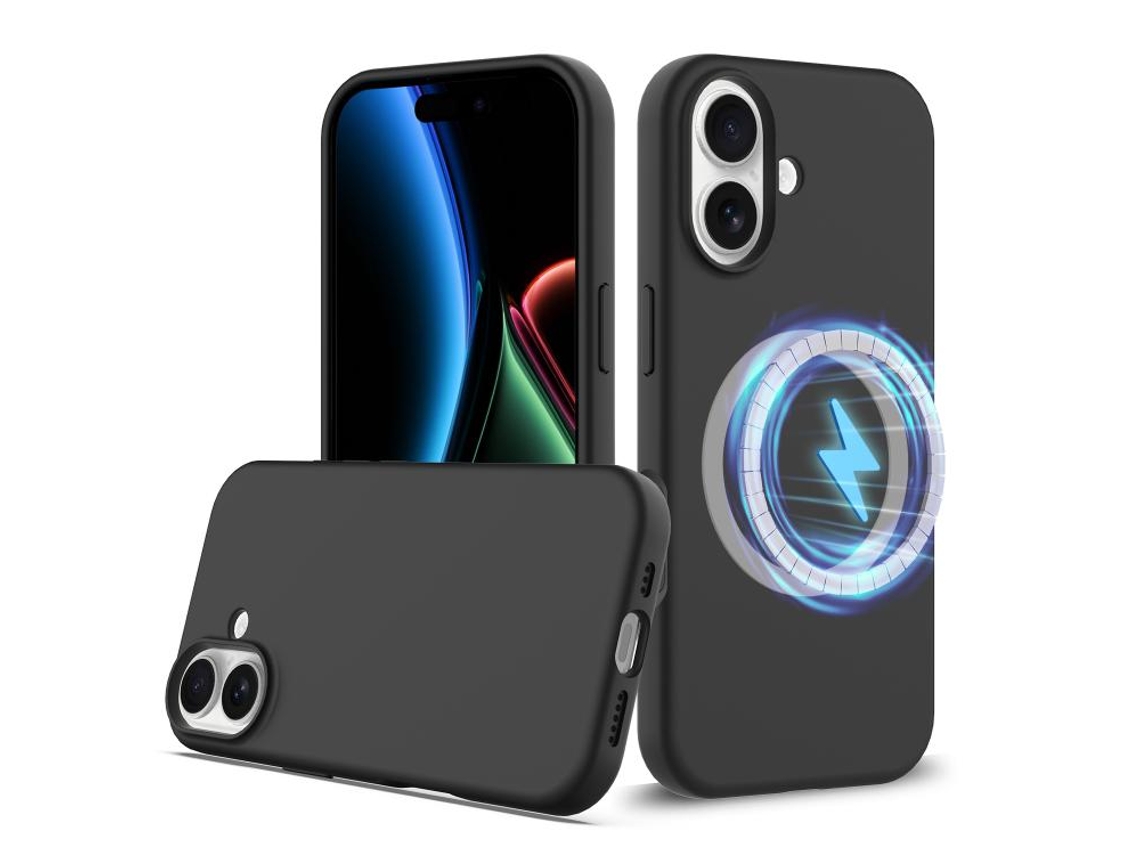 Capa De Silicone Resistente A Impactos Para Iphone 17 Com Magsafe