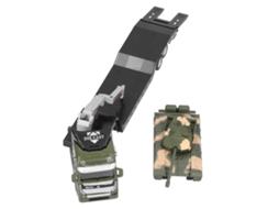 Set De Brinquedos De Caminhões Militares E Tanques De Ligação Modelo Altamente Simulado Para Crianças Verde Militar