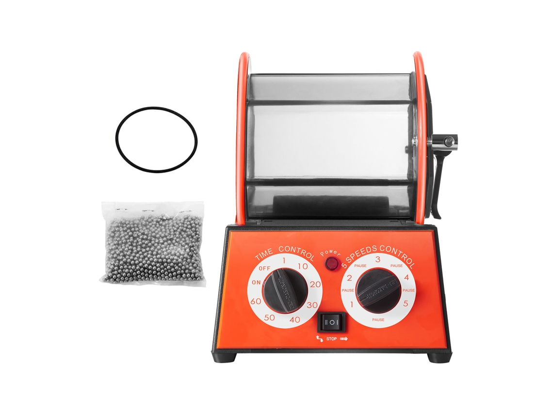 Máquina Polidora De Joias Succebuy De 5 Kg Com Copo Giratório, 5 Velocidades, 230 V, 60 Hz