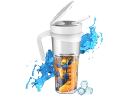 Lurelia Liquidificador Portátil Recarregável Usb, 470ml, 6 Lâminas, Para Sumos, Preto