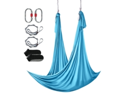 Balanço De Ioga Aéreo Succebuy De 5,5 Jardas, Nylon, Azul, Kit Completo De Fitness