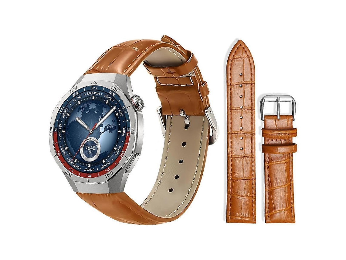 Pulseira De Couro Com Fivela De Pino E Textura De Bambu Xdfind
