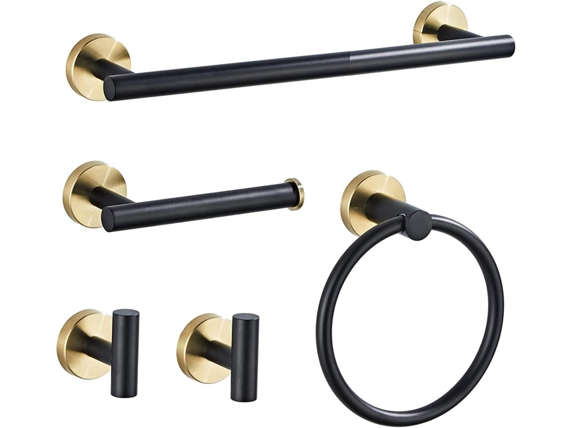 Conjunto De Acessórios Para Banheiro Em Aço Inoxidável, Incluindo Suporte Para Toalhas De Mão Alta Resistência Com