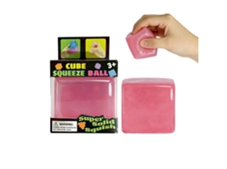 Cubo Rosa Squishy Anti stress da Marca Laxiscreed, Leve e Conveniente para Descontrair em Movimento LAXISCREED