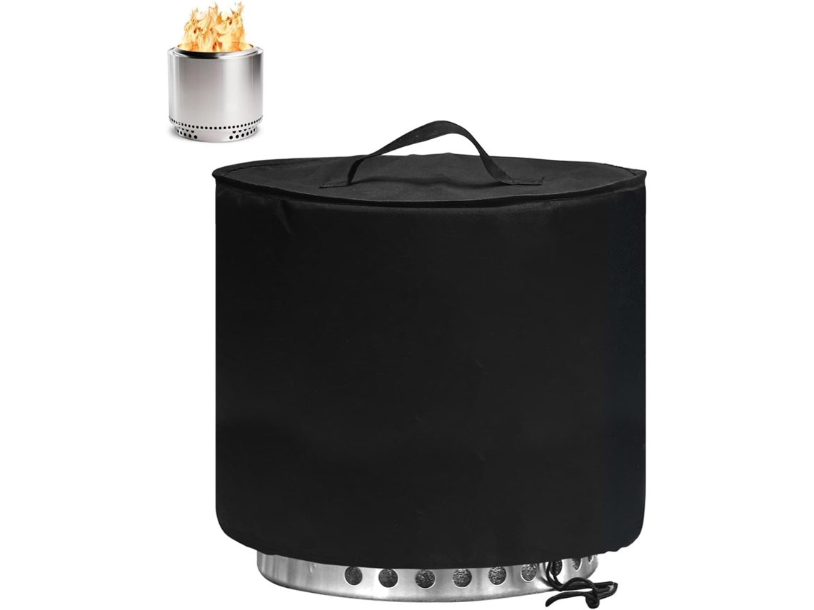 Round Pit Cover 15-inch Providing Full Protections From Rain Wind Adjustable Drawstring Windproof