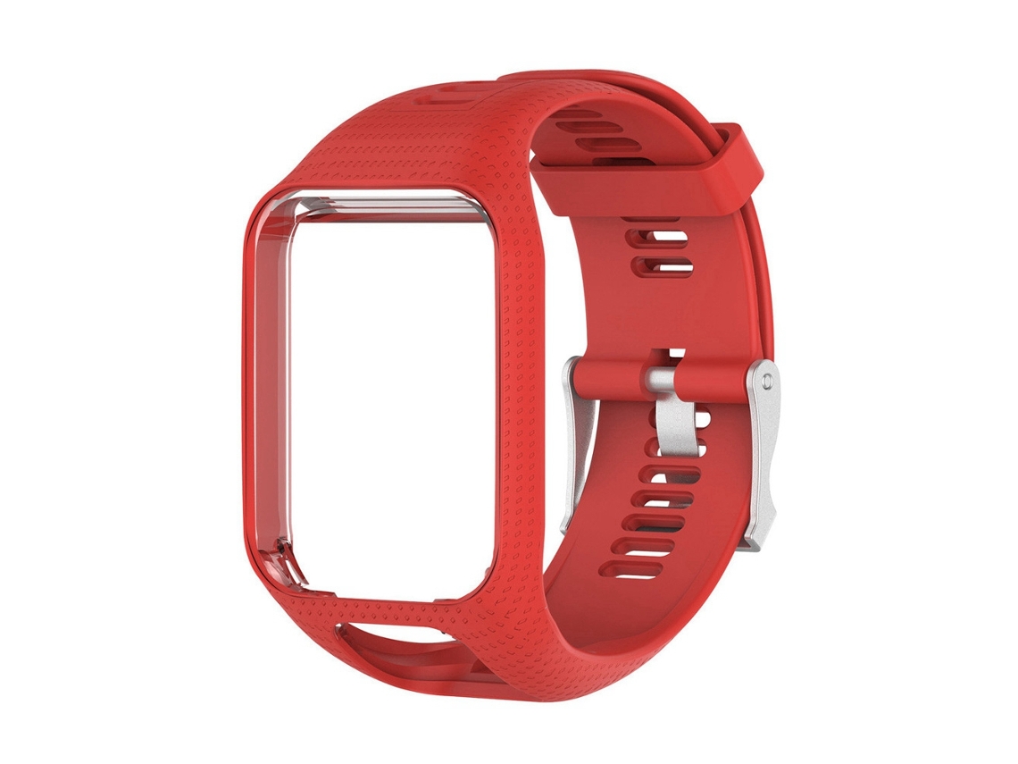 Acessório de Substituição de Pulseira de Silicone Compatível com Relógio Tomtom Vermelho EOOCOO
