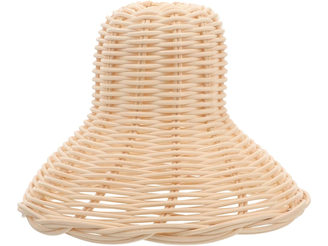 Abajur/cúpula De Luz Decorativa Em Rattan Trançado Para Luminária Suspensa