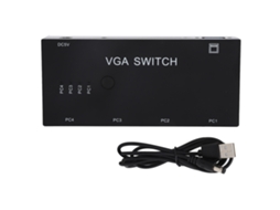 Switcher Vga 4 em 1, Divisor, Vídeo, Exibição CHABERLU