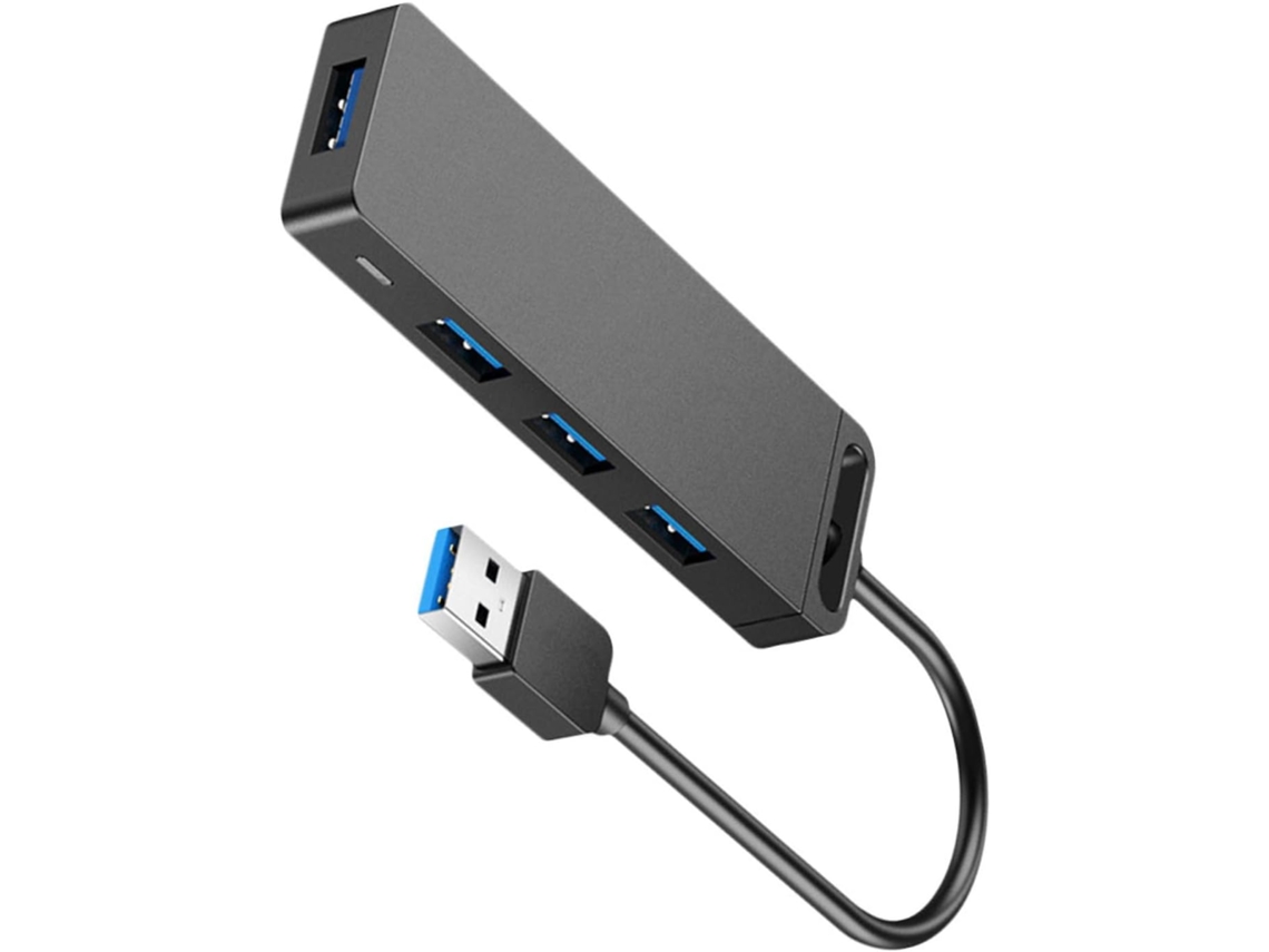Extensão De Hub Usb 1 M Com Adaptador Energia Para Laptop E Desktop