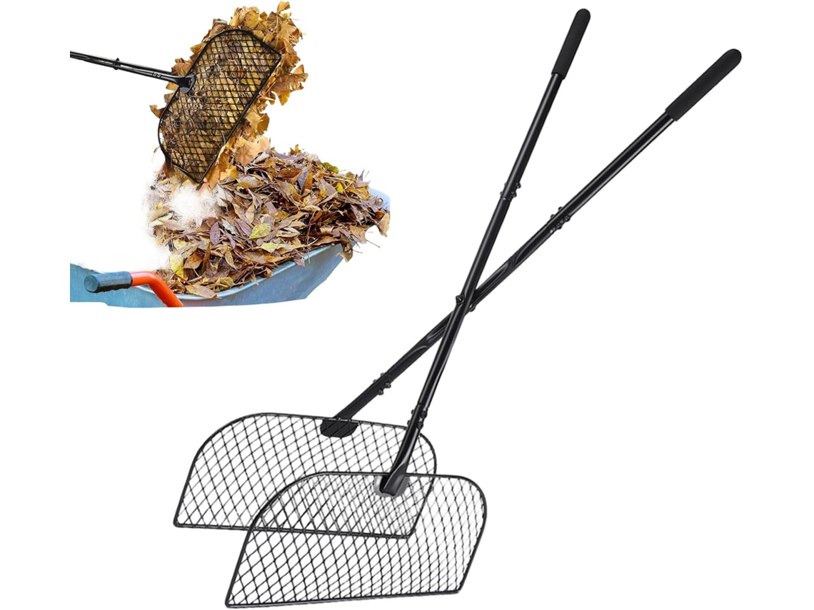 Ancinho De Folhas Resistente E Antiderrapante Para Limpeza.