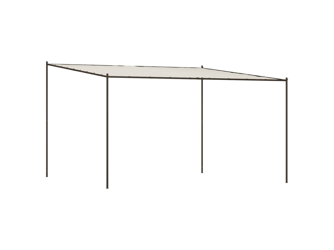 Gazebo VIDAXL Branco Aço (4x4 m)