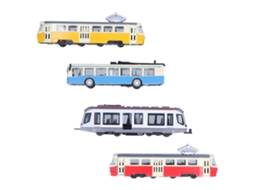 Mali brinquedo de Ônibus Modelo Ferroviário de Alta Velocidade com Função de Recuo para Crianças Coleção D Grupo