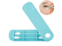 MEOIRUERY Cotonete Reutilizável De Algodão, Last Swab Sustentável Cotonetes Reutilizáveis Com Silicone Para Limpeza De Ouvido E Maquiagem