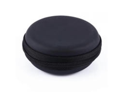 Estojo Portátil Para Fones De Ouvido, Mini Estojo Redondo Rígido Para Guardar Fones De Ouvido E Cartões Sd/tf.