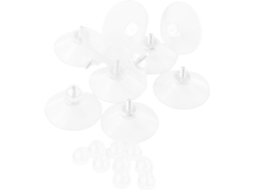 Conjunto De 10 Ventosas Transparentes Pvc Para Ganchos Parede, Ideais