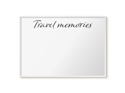 Magnetic Glass Board Travel Memories For The Hall Espelharte (100x70 Cm)