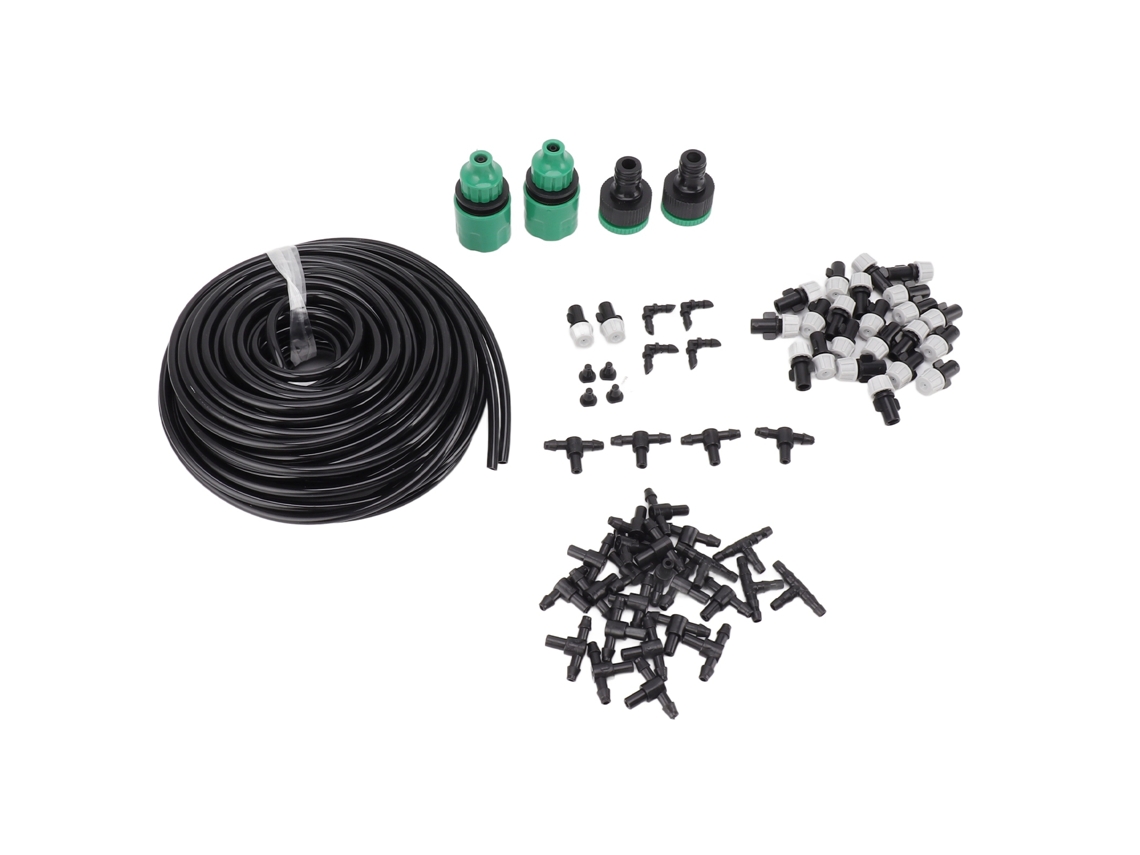 Mangueira De Jardim De Rega Por Nebulização Pvc E Plástico Automática 65,6 Pés Kits De Irrigação Por Névoa Para Flores, Grama, Vegetais