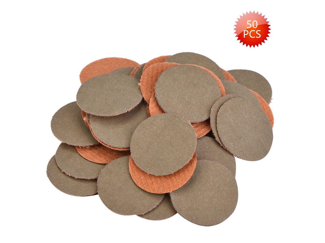 50 Peças De Discos De Lija De 25mm Com Ganchos E Lazos, Papel De Lija Abrasivo Para Polimento (10000)