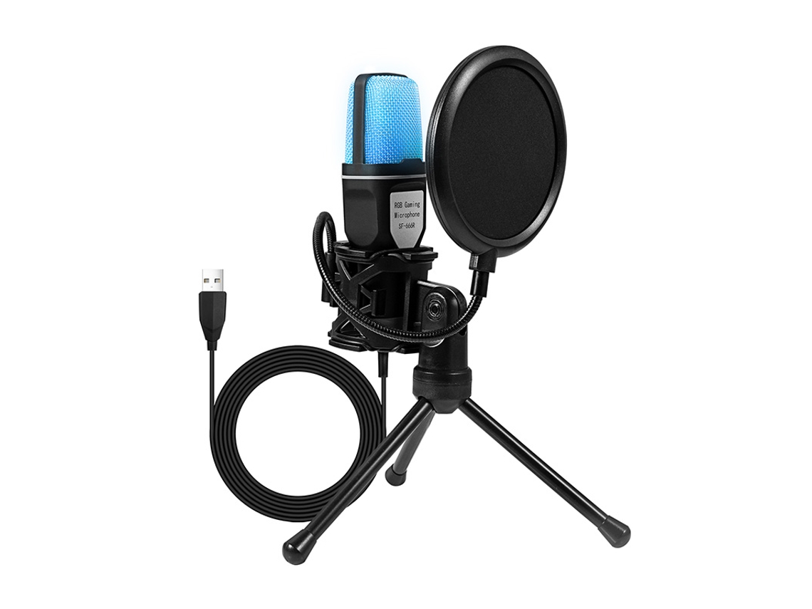 Microfone Condensador, Adequado Para Transmissões Ao Vivo, Laptops, Desktops E Microfones Com Fio Para Pc.