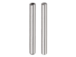 Pino de rosca interna M6, 2 peças, 12x100mm, chanfro, plano, aço carbono, para eixo CHABERLU