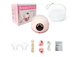 Bomba De Leite Elétrica Eifson Com Caixa De Armazenamento, 4 Modos E 12 Níveis - Rosa