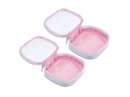 Conjunto De 2 Necessaires Transparentes Multiuso Para Maquiagem E Artigos De Higiene Pessoal, Ideais Para Viagem E Armazenamento. Hengjian