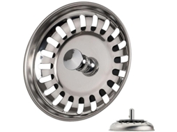Tapón universal de aço inoxidável 304 para pia de cozinha e lavabo diâmetro 78mm