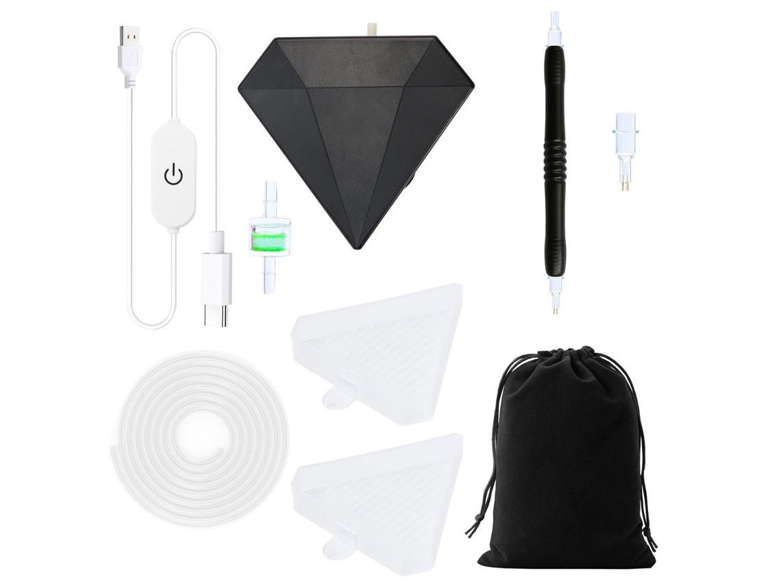 Caneta Elétrica Portátil Usb Para Pintura De Diamantes,velocidade Ajustável Com Bandeja De Armazenamento Digitallab (preto, Estilo 2)