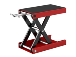 Elevador Ajustável Motocicleta Off-road E Motocross Com Altura De 10-37cm, Estrutura Em Aço Com Carga Máxima De 500kg, Cores Vermelho E Preto