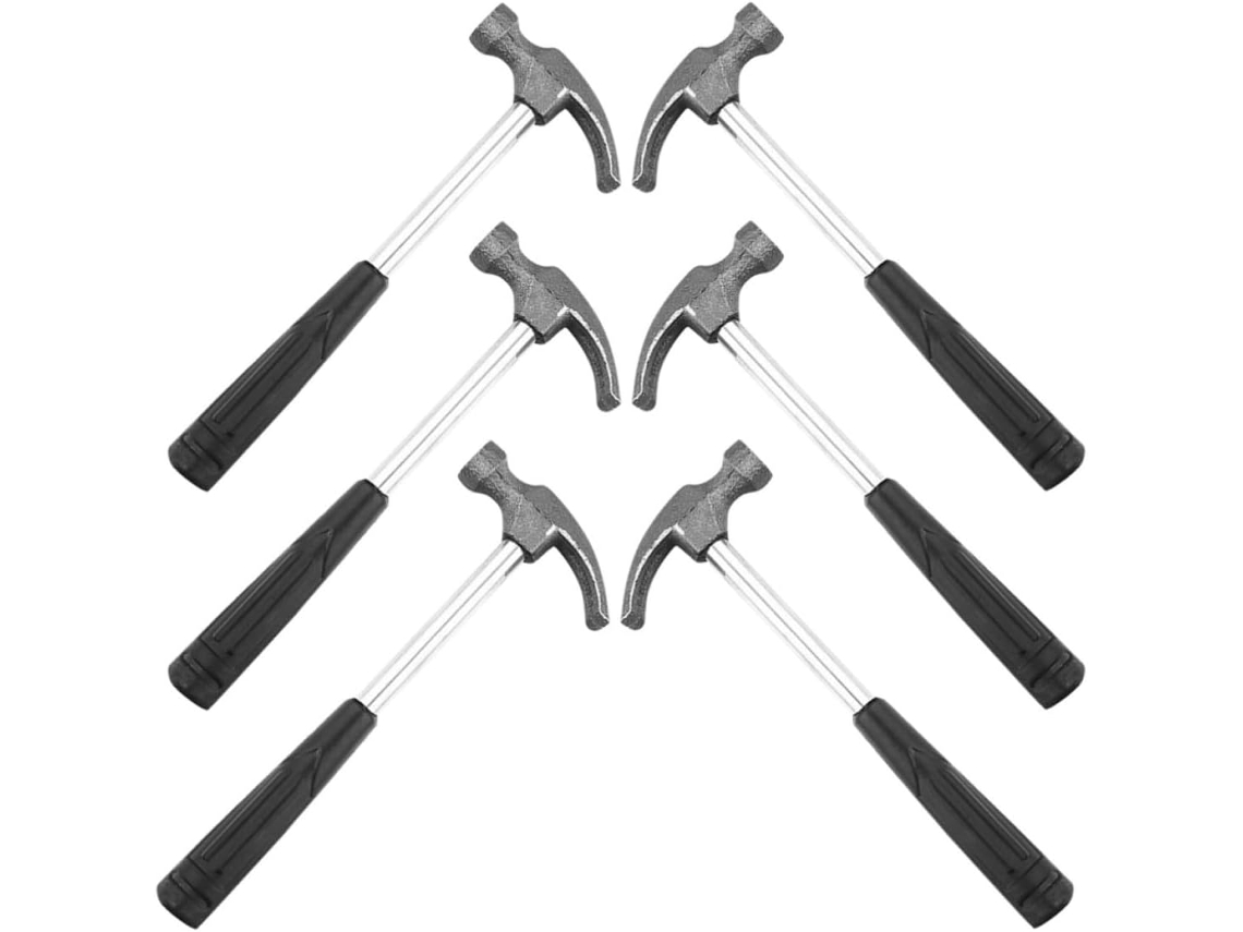 Conjunto De 6 Martelos Pequenos Para Camping E Trilhas, Com Cabo