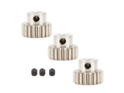 Engrenagem De Motor Metal M0.6 Com Parafusos 3.175mm 18d Para Carro Rc 1/10 Caminhão 3pcs
