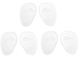 Conjunto De 3 Pares Palmilhas Antiderrapantes Para A Parte Frontal Do Pé, Feitas De Silicone, Para Uso Diário Em