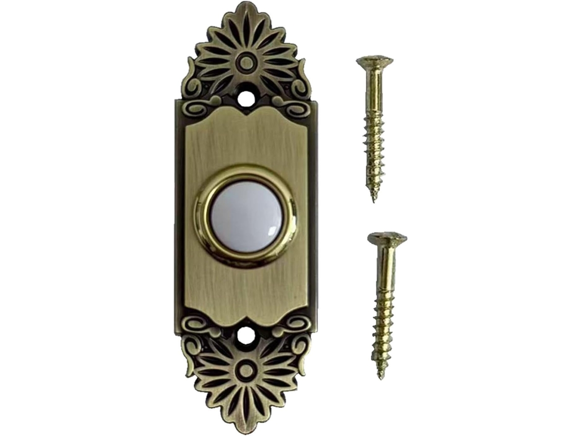 Campainha genérica iluminada com botão de abertura para portas de garagem, ideal para casa e escritório.