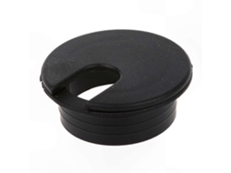 Conjunto De 10 Passa-cabos Pretos 35 Mm Para Organização Cabos Em Mesas E Proteção Furos.-aquaforge