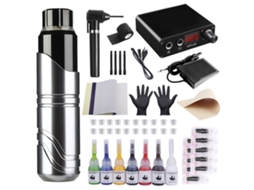 Kit De Máquina De Tatuagem (preto E Cinza, Norma Da Ue) Eoocoo
