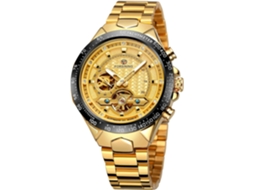 Lurelia Relógio Mecânico Masculino, Automático, Luminoso, Turbilhão, 43 Mm, Aço Inoxidável, Vidro Mineral, Resistente À Água 30m