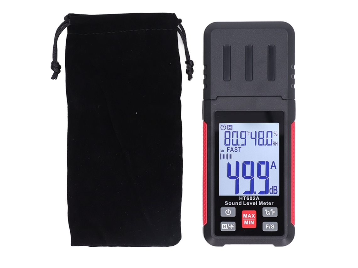Medidor de Nível de Som YURU com Microfone Capacitivo 30-130dB