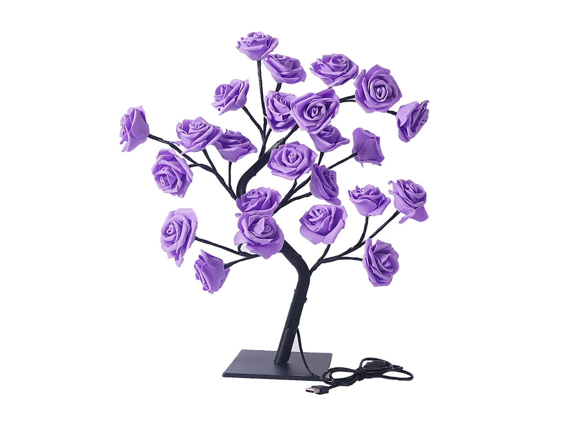 Laxiscreed Interruptor Usb Com Base Desmontável E Luz Led Decorativa Rosa