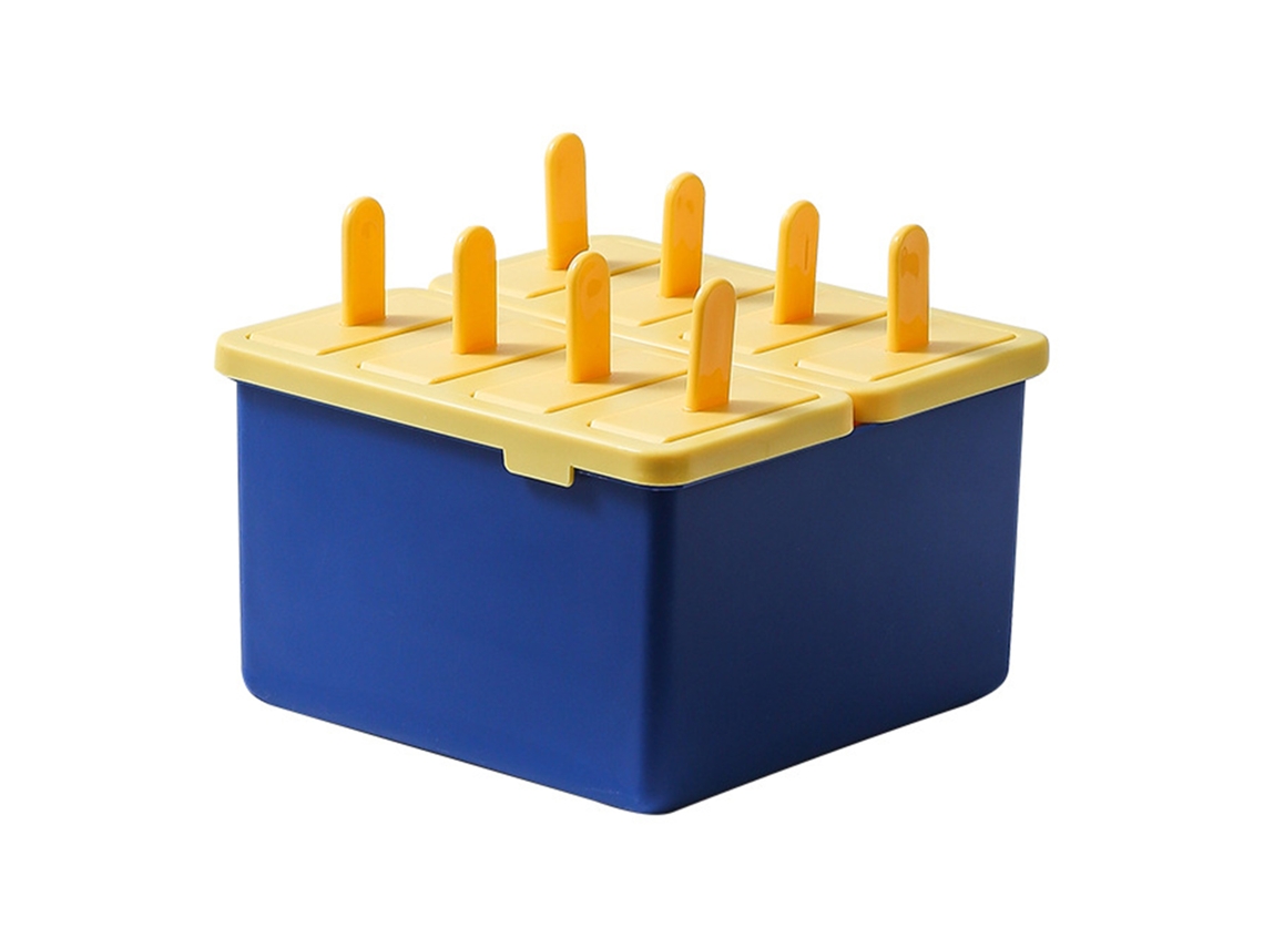 Moldes De Sorvete Em Grade Com Tampa Amarelo E Azul