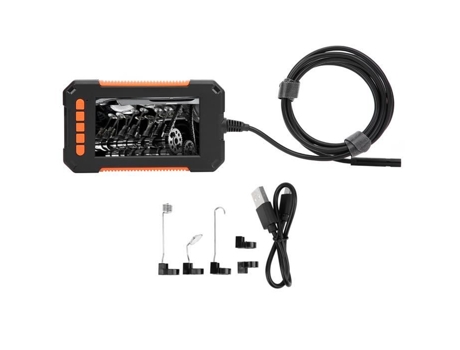 Câmera Endoscópica DUOKON P40 2M 4.3In Ip67 Industrial Portátil Tela Hd Boroscópio para Inspeção de Dutos Laranja