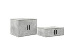 Armário de Arrumação 2 Pcs Cinzento 103 X 41 X 40 Cm MAISON EXCLUSIVE