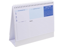 Calendário De Mesa, Mensal Independente, Com Aba, Pequeno, Espaço Para