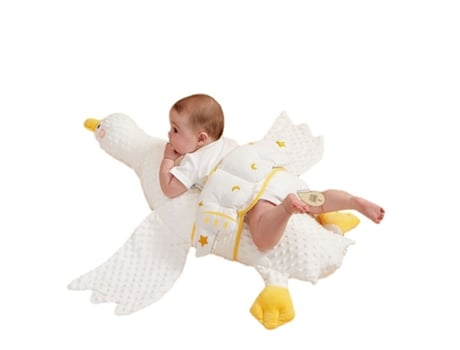 Sungait Almofada de Conforto de Bebê Grande Ganso Branco