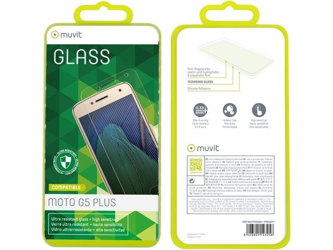 Pelicula de Vidro MUVIT Moto G5 Plus